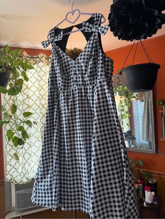 torrid Dresses & Skirts - Retro chic Torrid Black and White Gingham Dress